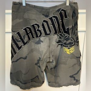 Vintage Billabong y2k camo swim shorts